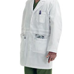 3146 Men’s Belted Waist Lab Coat