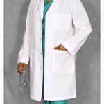 3187 Unisex Plain Back Lab Coat